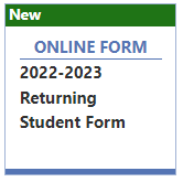 returning student form button